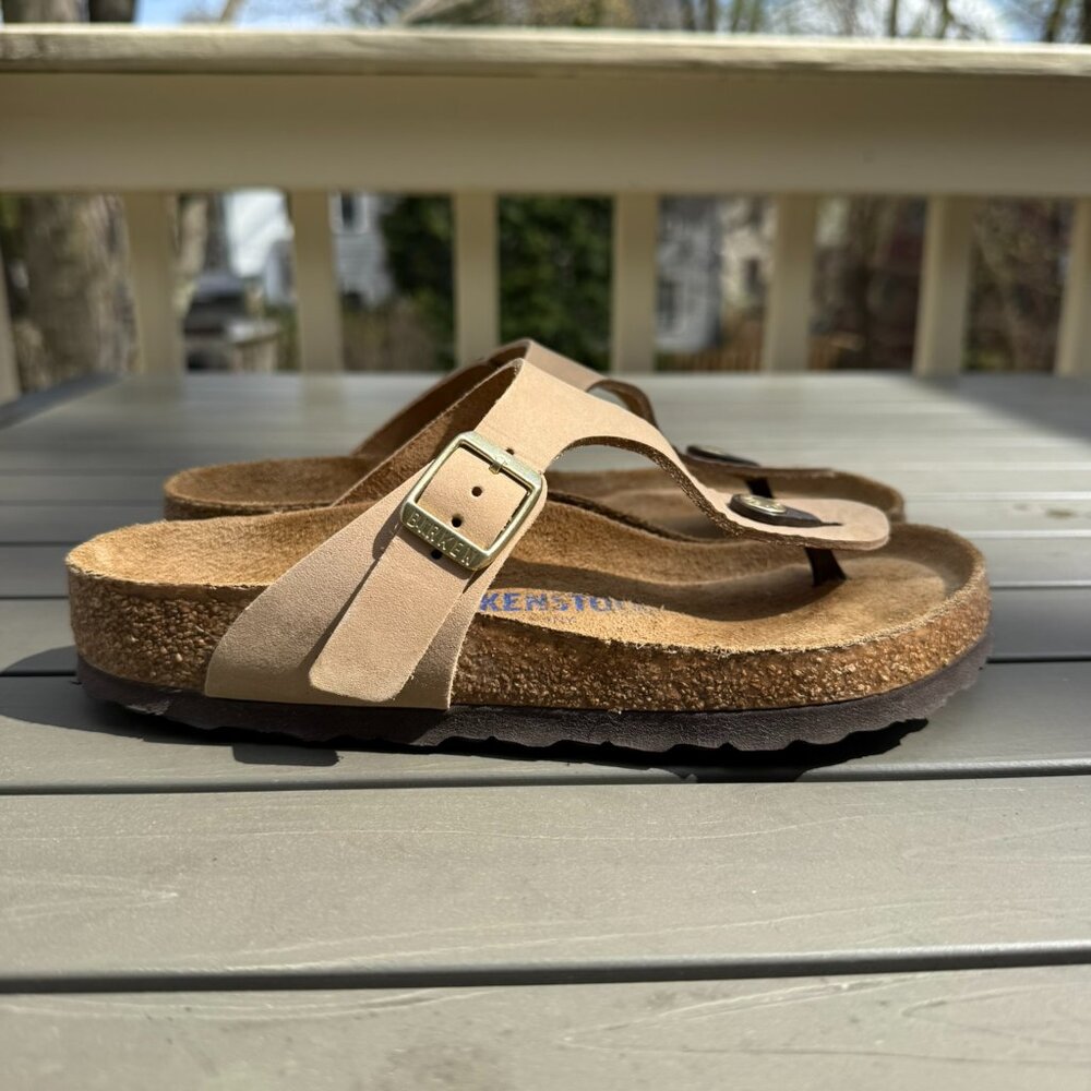 Birkenstock Women's Sandal - Gizeh Soft Footbed - Sandcastle